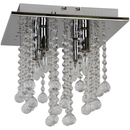 Loftslampe Libertas 4 x E14 Krom 32x32 cm