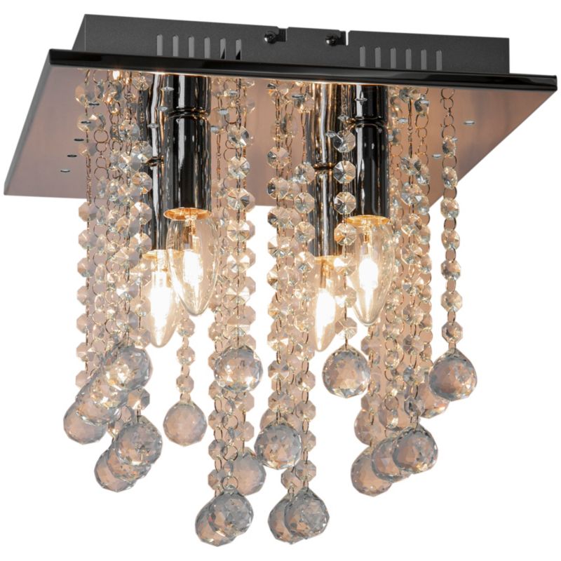 Loftslampe Libertas 4 x E14 Krom 32x32 cm