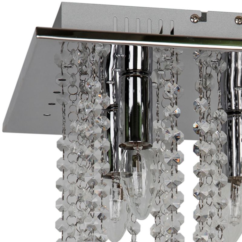 Loftslampe Libertas 4 x E14 Krom 32x32 cm