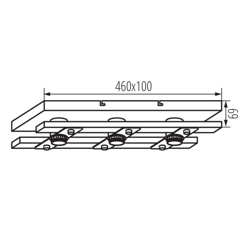 Loft-væglampe LightLogic LL BURI 3xE27 66232 i træ, 1 stk.
