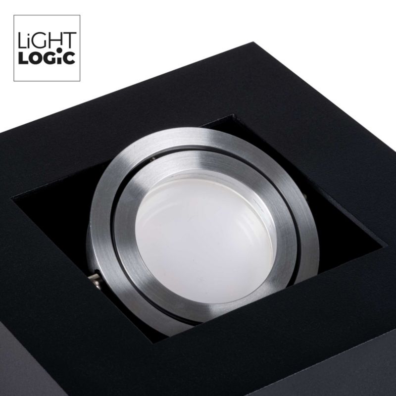 LightLogic LL CEILING LAMP 01B 31380 sort overflademonteret spotlampe, 1 stk.