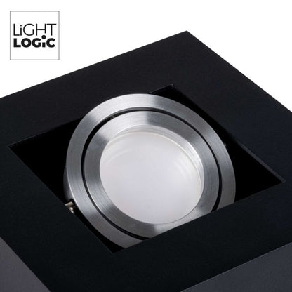 LightLogic LL CEILING LAMP 01B 31380 sort overflademonteret spotlampe, 1 stk.