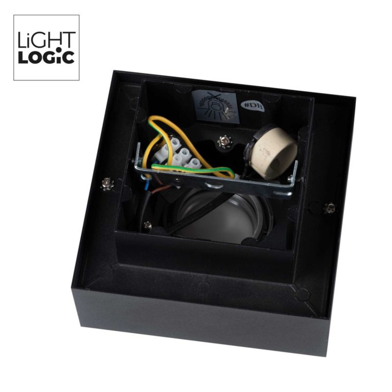 LightLogic LL CEILING LAMP 01B 31380 sort overflademonteret spotlampe, 1 stk.