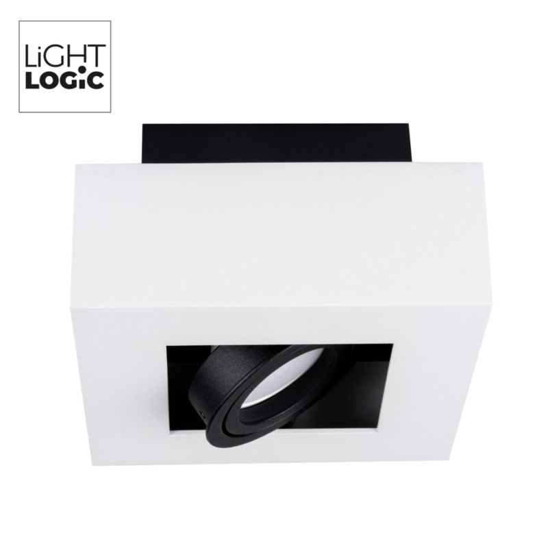 LightLogic LL CEILING LAMP 01W 31381 hvid overflademonteret loftlampe, 1 stk.