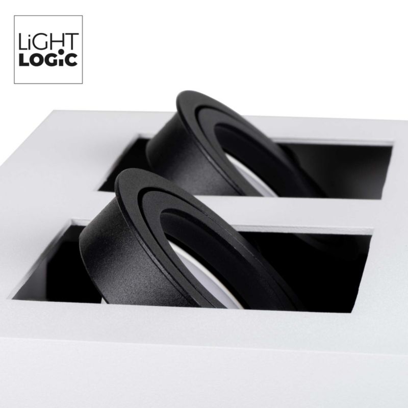 LightLogic LL CEILING LAMP 02W 31383 dobbelt overflademonteret loftlampe 1 stk.