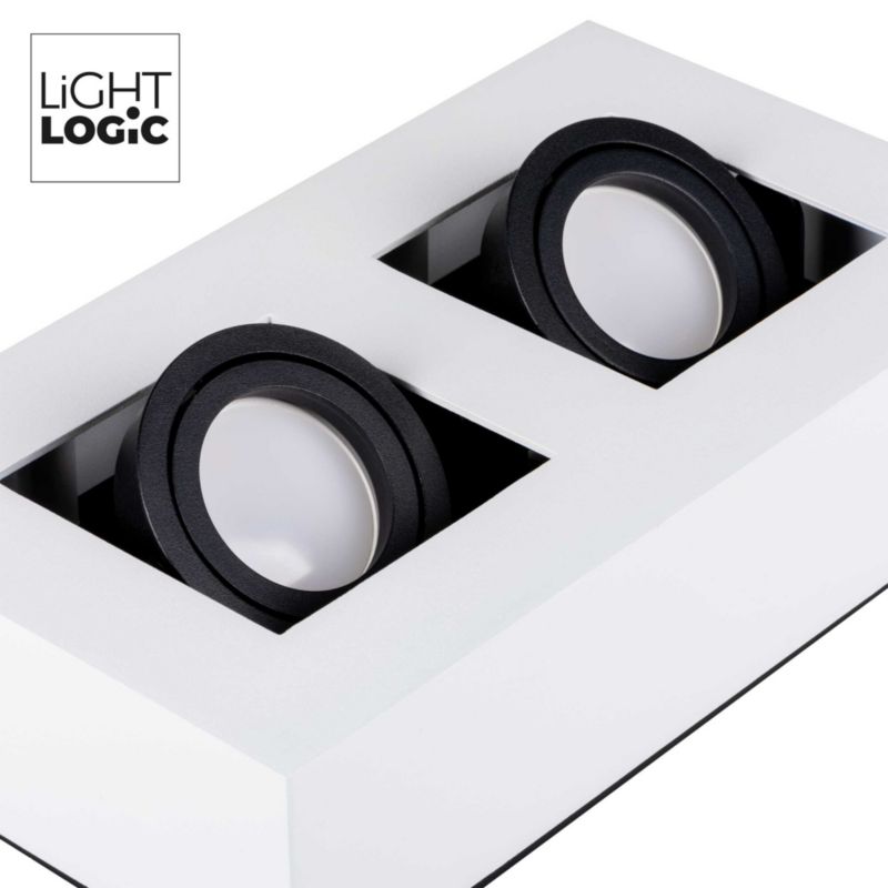 LightLogic LL CEILING LAMP 02W 31383 dobbelt overflademonteret loftlampe 1 stk.