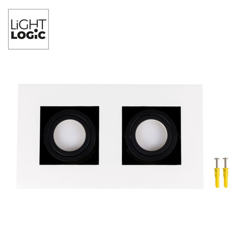 LightLogic LL CEILING LAMP 02W 31383 dobbelt overflademonteret loftlampe 1 stk.