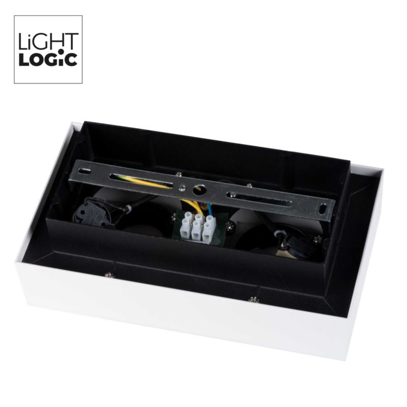 LightLogic LL CEILING LAMP 02W 31383 dobbelt overflademonteret loftlampe 1 stk.