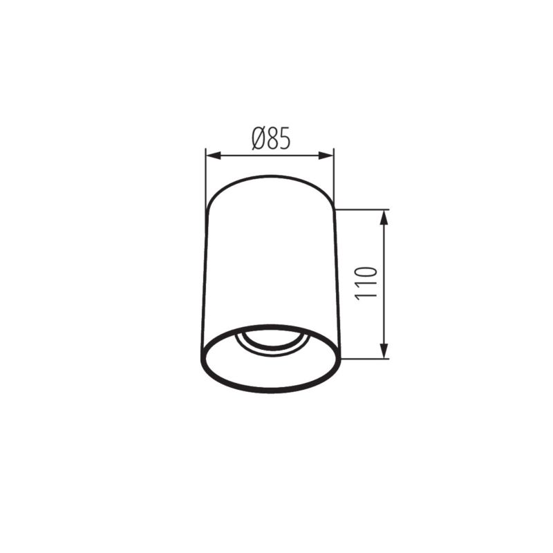 LightLogic LL CEILING LAMP 03B/G 31451 overflademonteret loftlampe rør 1 stk.