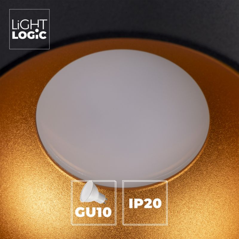 LightLogic LL CEILING LAMP 03B/G 31451 overflademonteret loftlampe rør 1 stk.