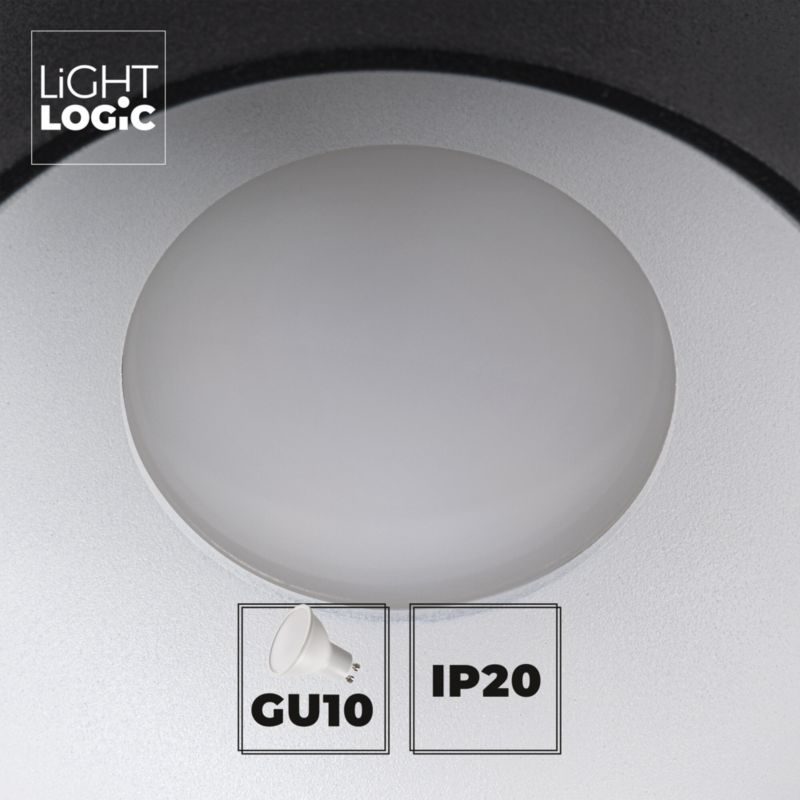 LightLogic LL CEILING LAMP 03B/W loftlampe, overflademonteret, 1 stk.