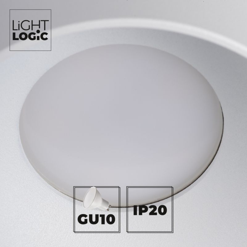 LightLogic LL CEILING LAMP 03W/W 31452 overflademonteret loftlampe rør 1 stk.