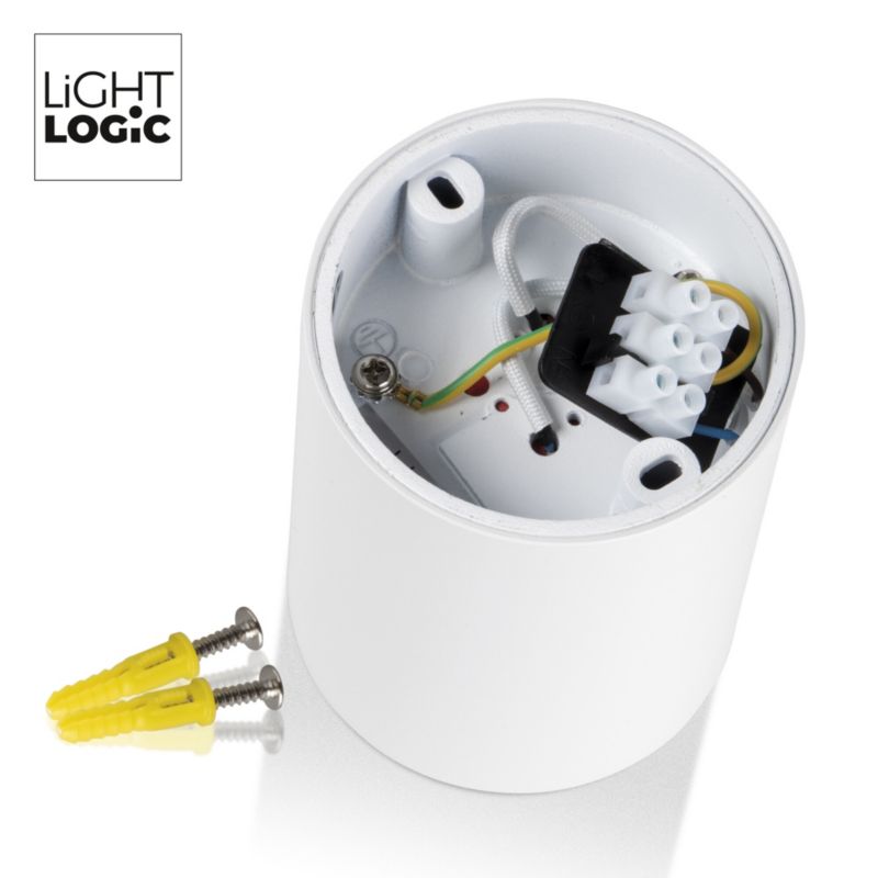 LightLogic LL CEILING LAMP 03W/W 31452 overflademonteret loftlampe rør 1 stk.