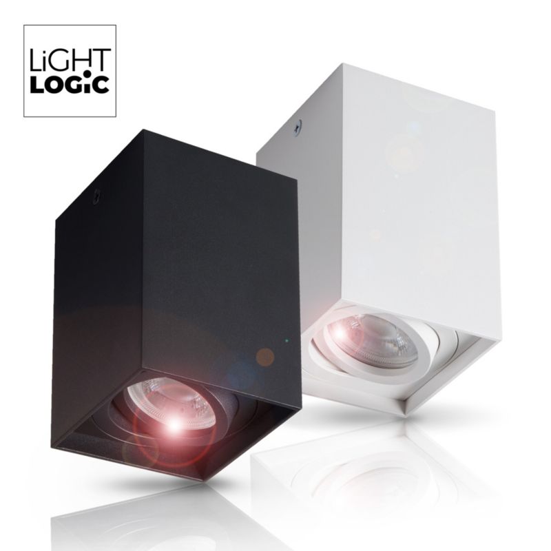 LightLogic LL CUKI GU10 W loftlampe, hvid, 1 stk.