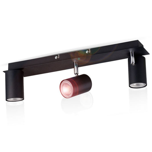 LightLogic LL OSLO EL-3I B-SR 30550 tredobbelt spot loftlampe halogen vægmonteret 1 stk.