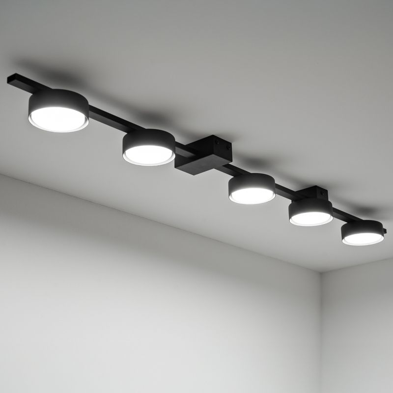Loftslampe OVILO 5x GX53 Sort Aluminium 98 cm