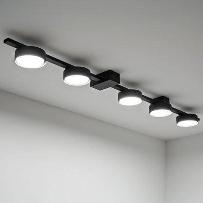Loftslampe OVILO 5x GX53 Sort Aluminium 98 cm