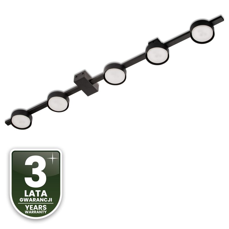 Loftslampe OVILO 5x GX53 Sort Aluminium 98 cm