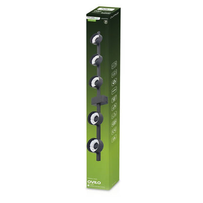 Loftslampe OVILO 5x GX53 Sort Aluminium 98 cm