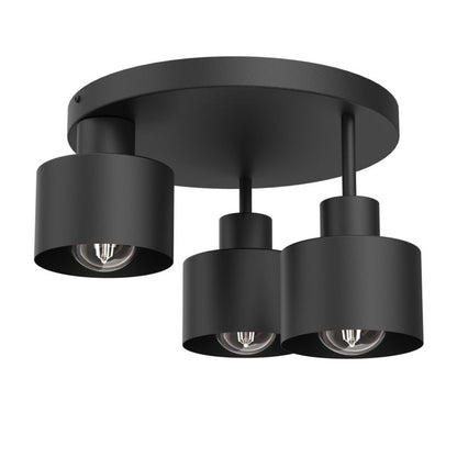 Loftslampe Parkla Metal 3-punkts E27 Sort