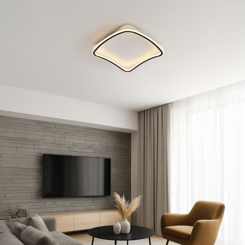 Loftslampe Milagro Cali LED 30 W 40x40 cm Hvid