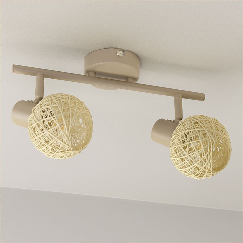 Loftslampe Milagro Dex 2xE14 Beige