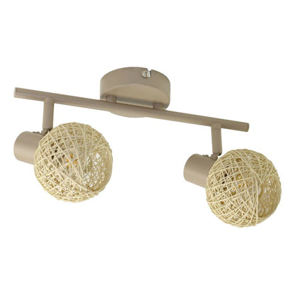 Loftslampe Milagro Dex 2xE14 Beige