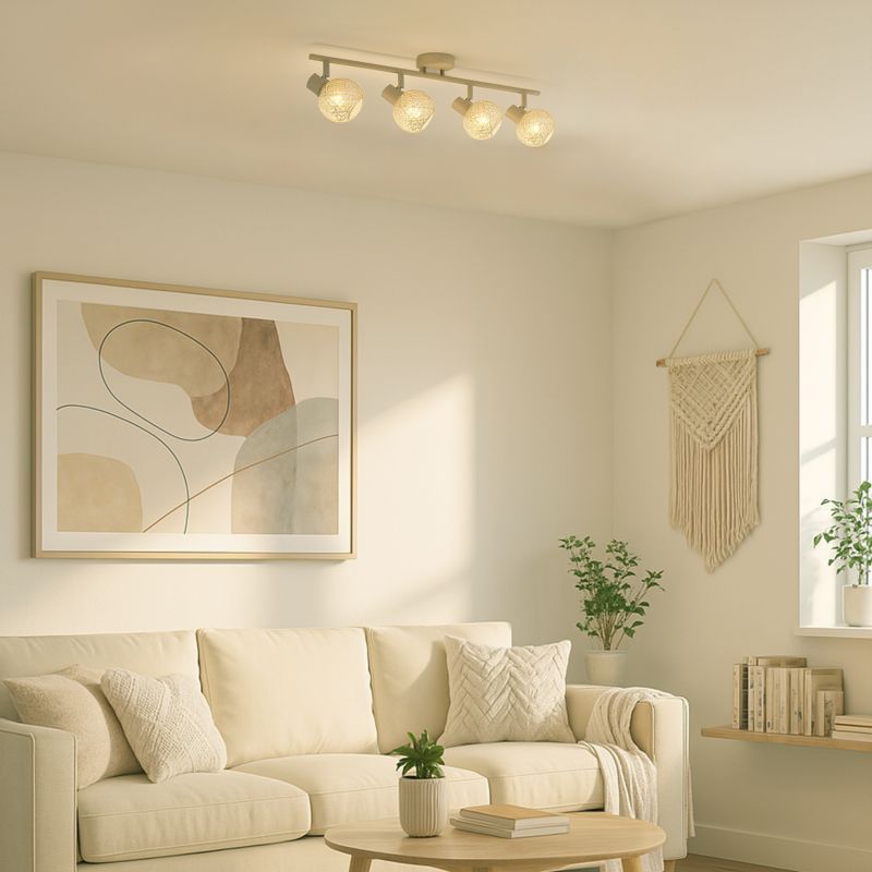 Loftslampe Milagro Dex 4xE14 Beige