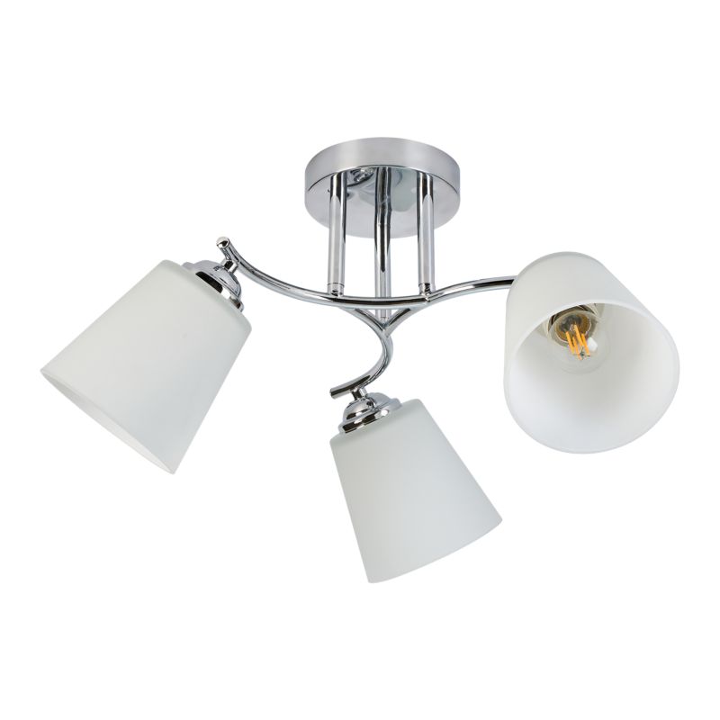 Loftslampe Milagro Pafos 3x E27 Krom