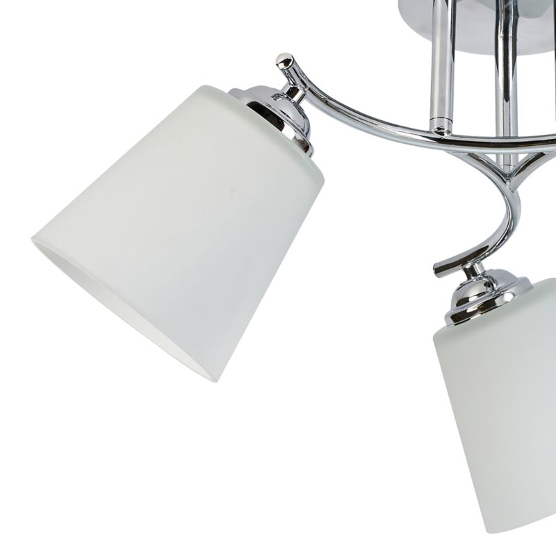 Loftslampe Milagro Pafos 3x E27 Krom