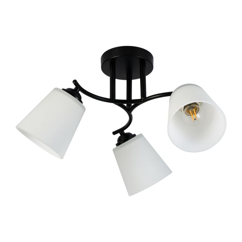 Loftslampe Milagro Pafos 3x E27 Sort