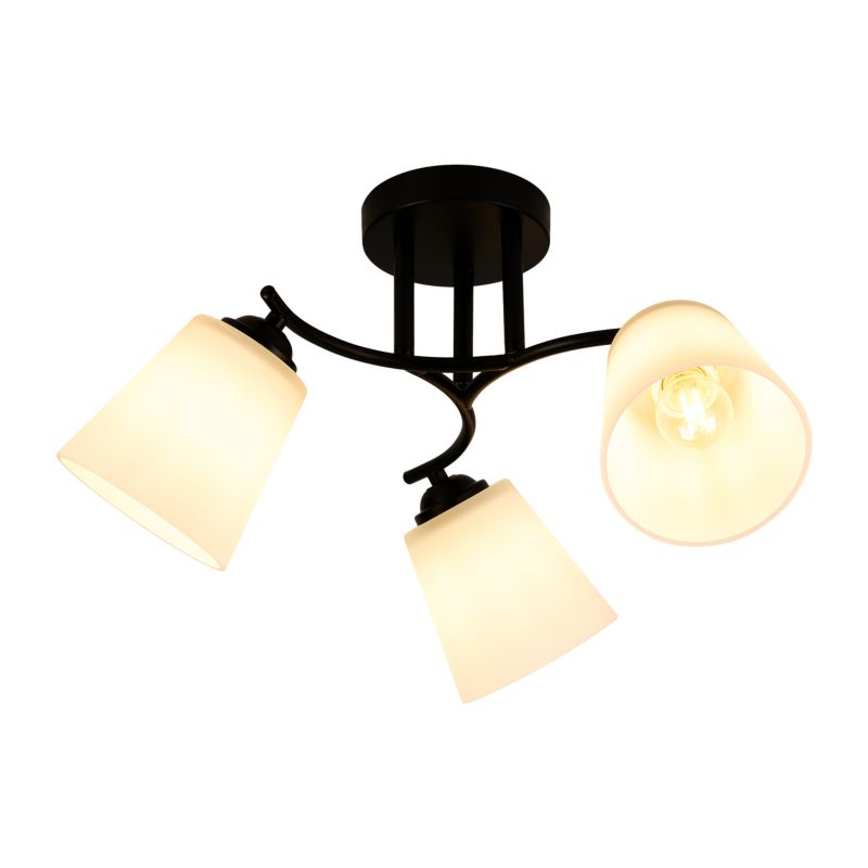 Loftslampe Milagro Pafos 3x E27 Sort