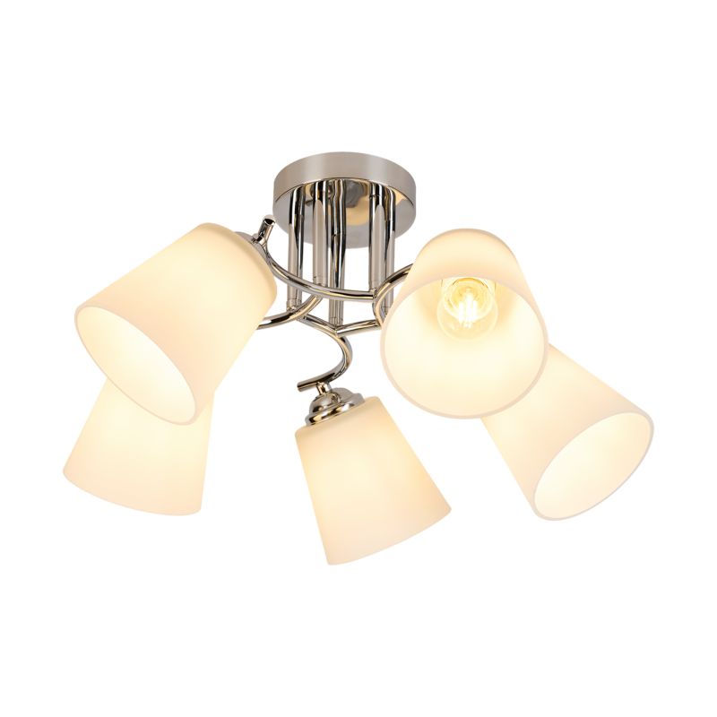 Loftslampe Milagro Pafos 5 x E27 Krom