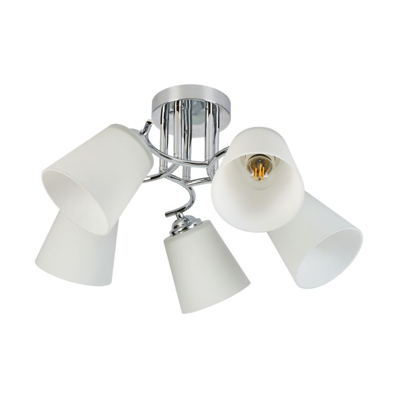 Loftslampe Milagro Pafos 5 x E27 Krom