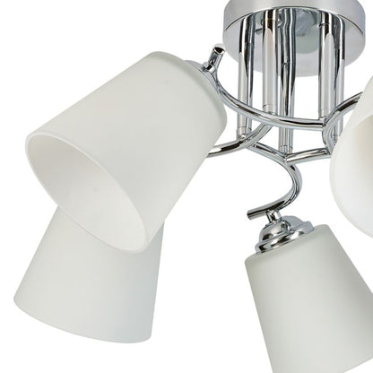 Loftslampe Milagro Pafos 5 x E27 Krom
