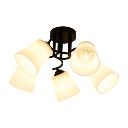 Loftslampe Milagro Pafos 5x E27 Sort 50 cm
