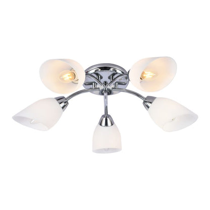 Loftslampe Portos 5 x E14 Krom