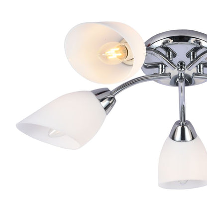 Loftslampe Portos 5 x E14 Krom