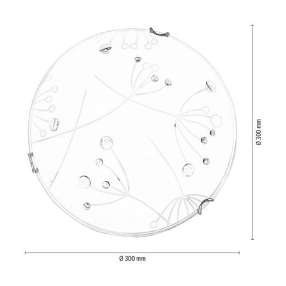 SPOT Light loftlampe 1xLED 13W klassisk hvid fra polsk producent, 1 stk.