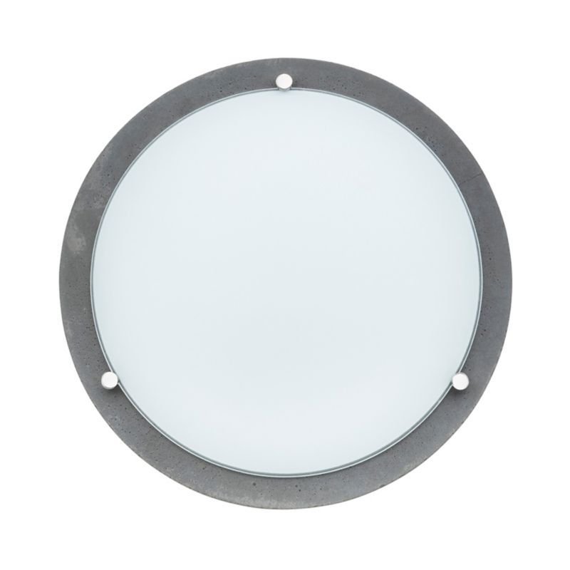 Spot Light loftlampe 1xLED 13W klassisk kombination af grå beton og hvidt glas, polsk producent, 1 stk.