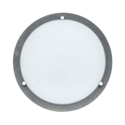 Spot Light loftlampe 1xLED 13W klassisk kombination af grå beton og hvidt glas, polsk producent, 1 stk.
