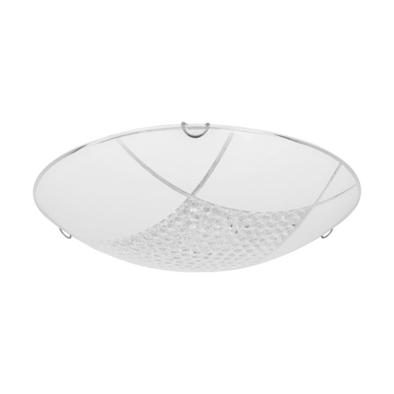 SPOT Light loftlampe 1xLED 18W hvidt glas, minimalistisk design fra polsk producent, 1 stk.