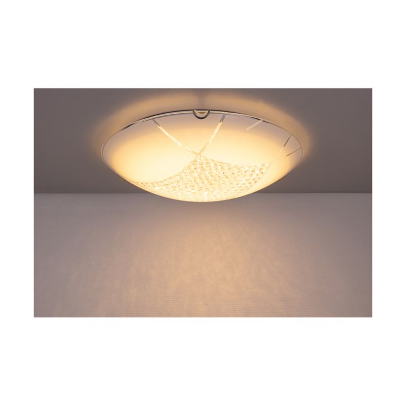SPOT Light loftlampe 1xLED 18W hvidt glas, minimalistisk design fra polsk producent, 1 stk.