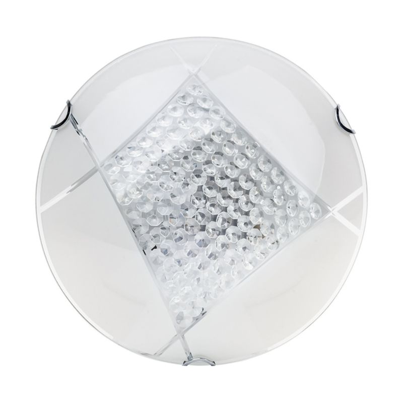 SPOT Light loftlampe 1xLED 18W hvidt glas, minimalistisk design fra polsk producent, 1 stk.