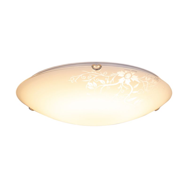 SPOT Light loftlampe 1xLED 18W med hvidt glas i klassisk stil fra polsk producent, 1 stk.