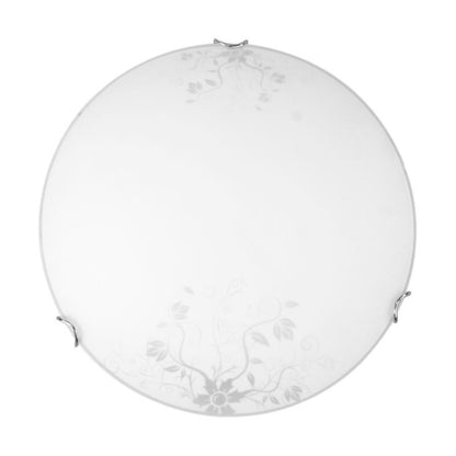 SPOT Light loftlampe 1xLED 18W med hvidt glas i klassisk stil fra polsk producent, 1 stk.