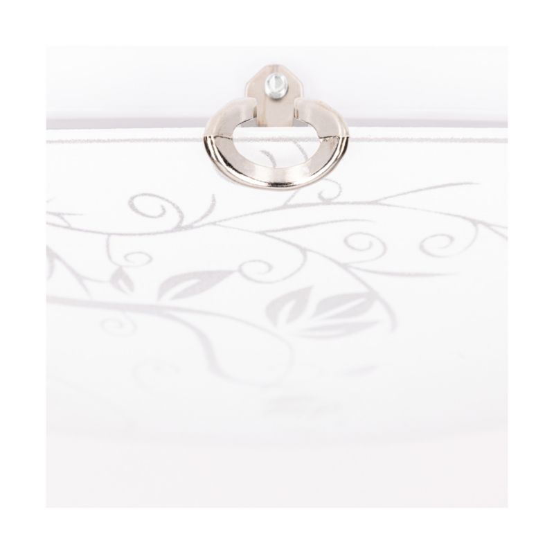 SPOT Light loftlampe 1xLED 18W med hvidt glas i klassisk stil fra polsk producent, 1 stk.