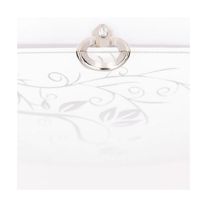 SPOT Light loftlampe 1xLED 18W med hvidt glas i klassisk stil fra polsk producent, 1 stk.