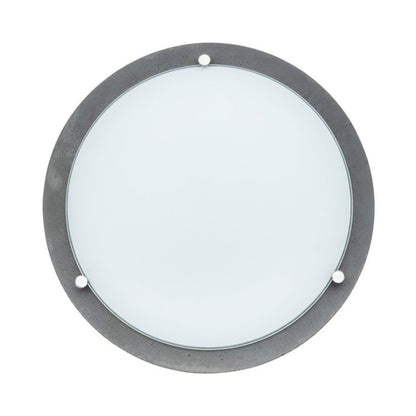 SPOT Light loftlampe 1xLED 18W klassisk kombination af grå beton og hvidt glas, polsk producent, 1 stk.
