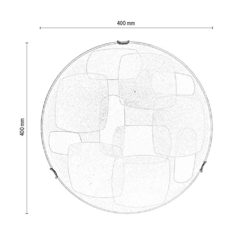 SPOT Light loftlampe 1xLED 18W i kombination af krom og hvid i klassisk stil fra polsk producent, 1 stk.